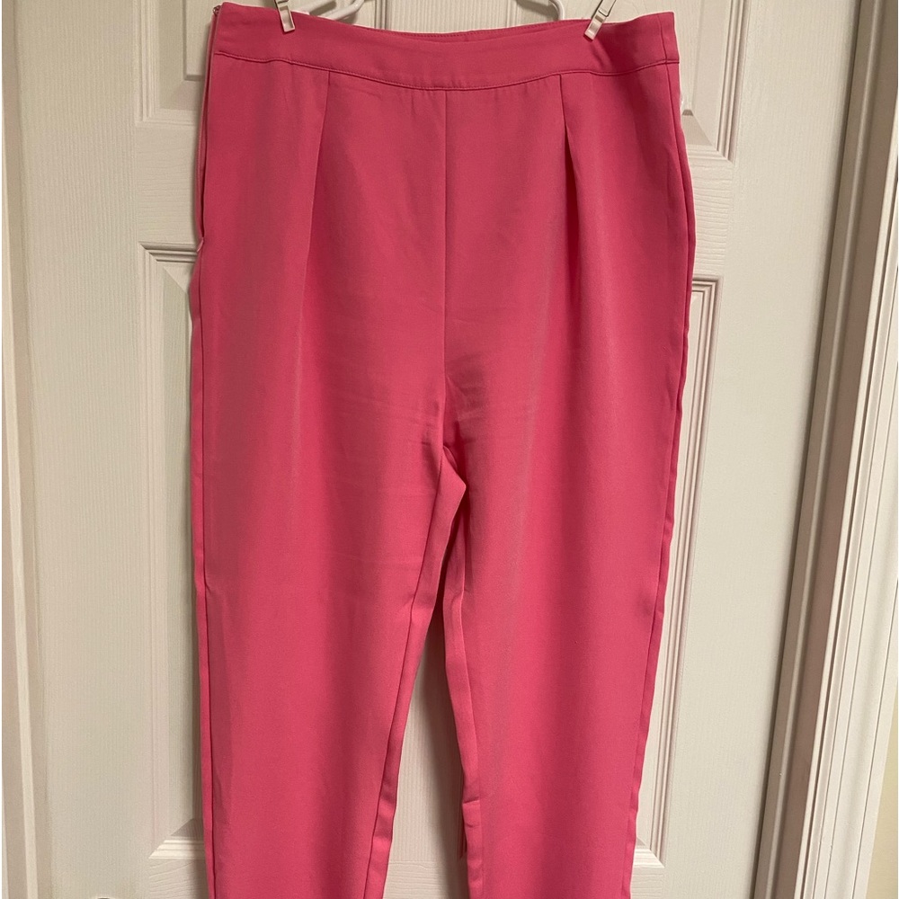 Ladies Size Large Pink Pants